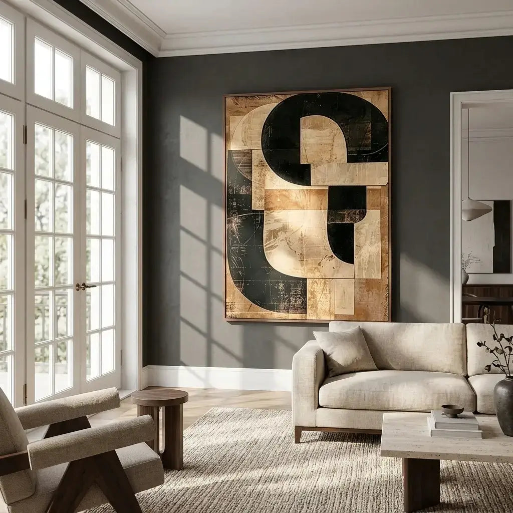 Golden Structure: Canvas Wall Art