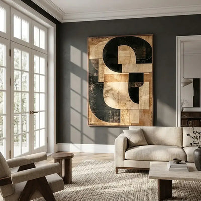 Golden Structure: Canvas Wall Art