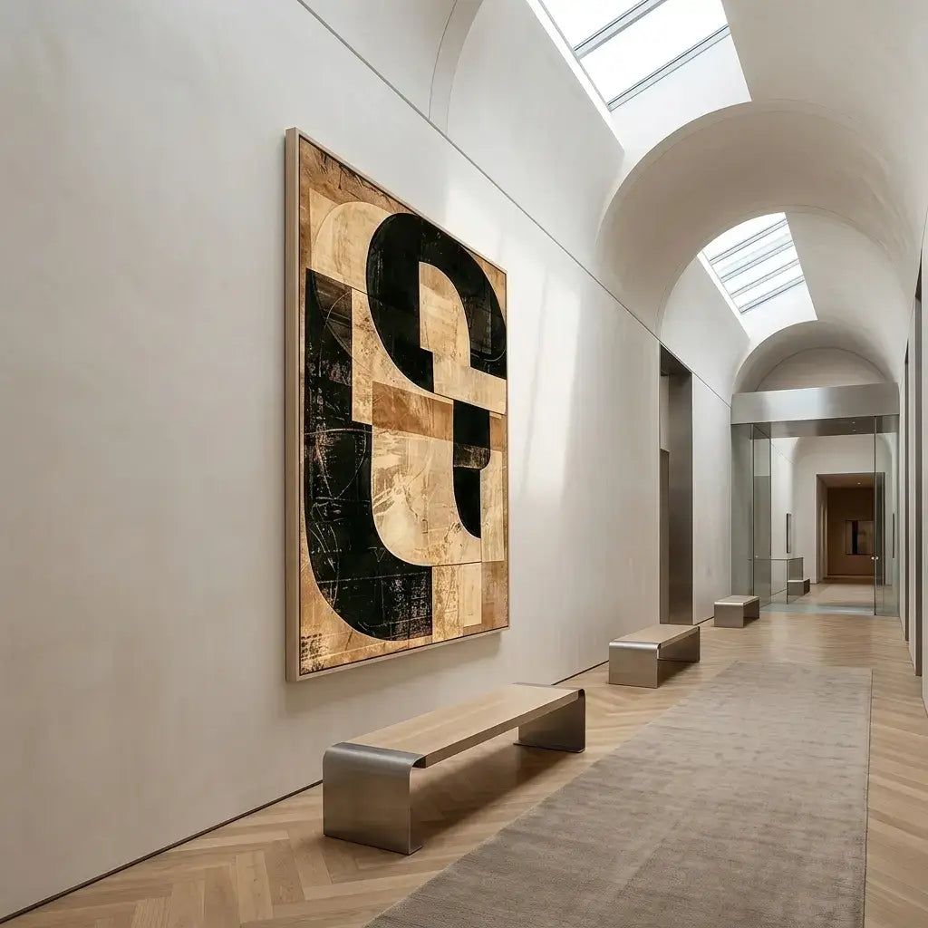 Golden Structure: Canvas Wall Art
