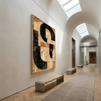 Golden Structure: Canvas Wall Art