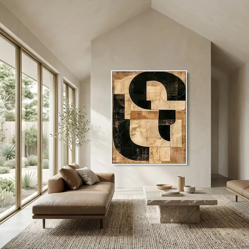 Golden Structure: Canvas Wall Art