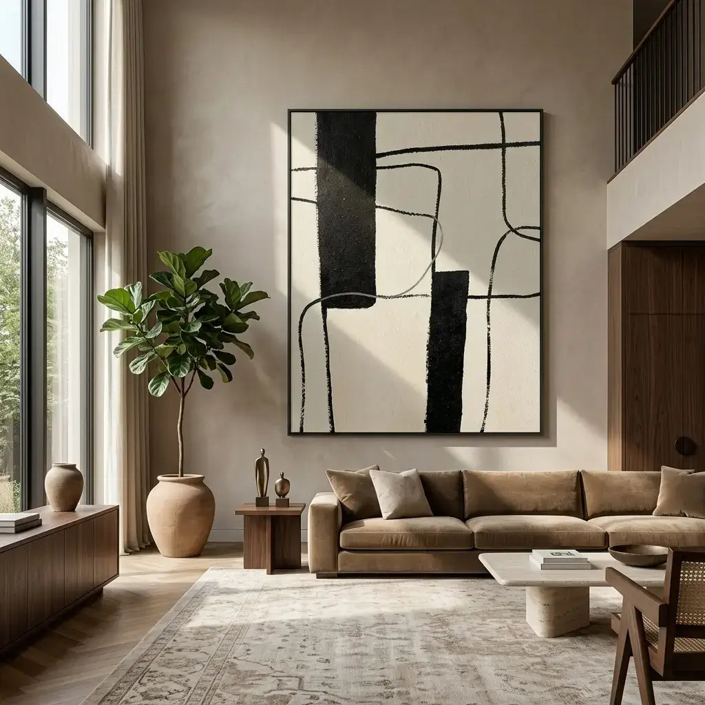 Linear Balance: Canvas Wall Art