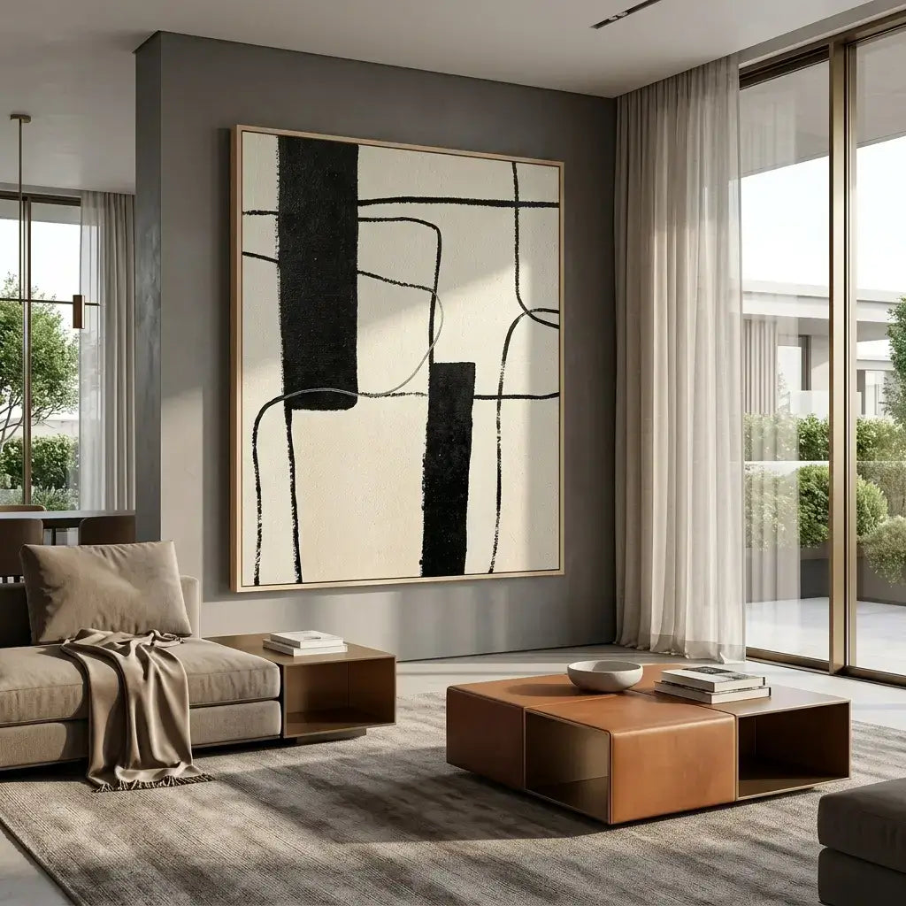 Linear Balance: Canvas Wall Art