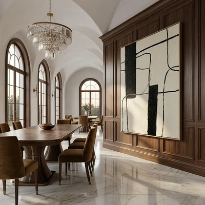 Linear Balance: Canvas Wall Art