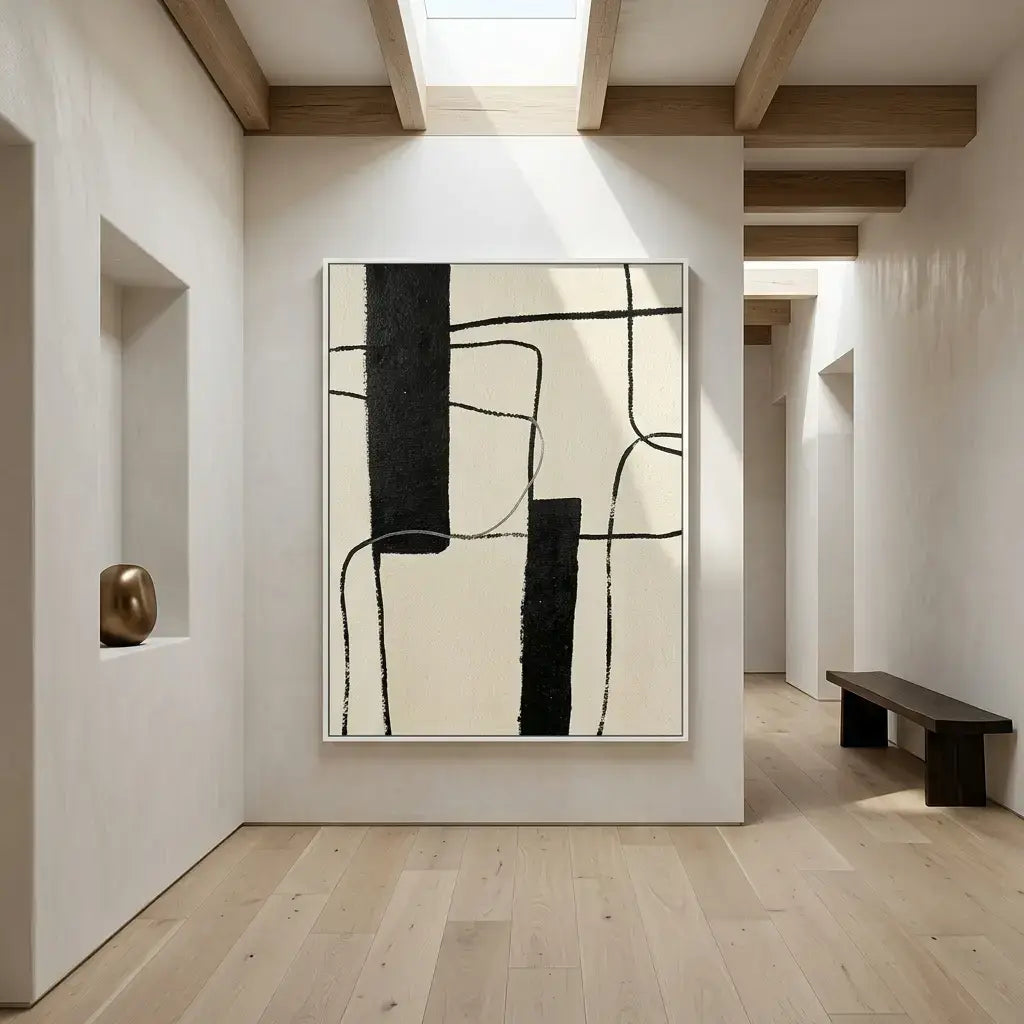 Linear Balance: Canvas Wall Art