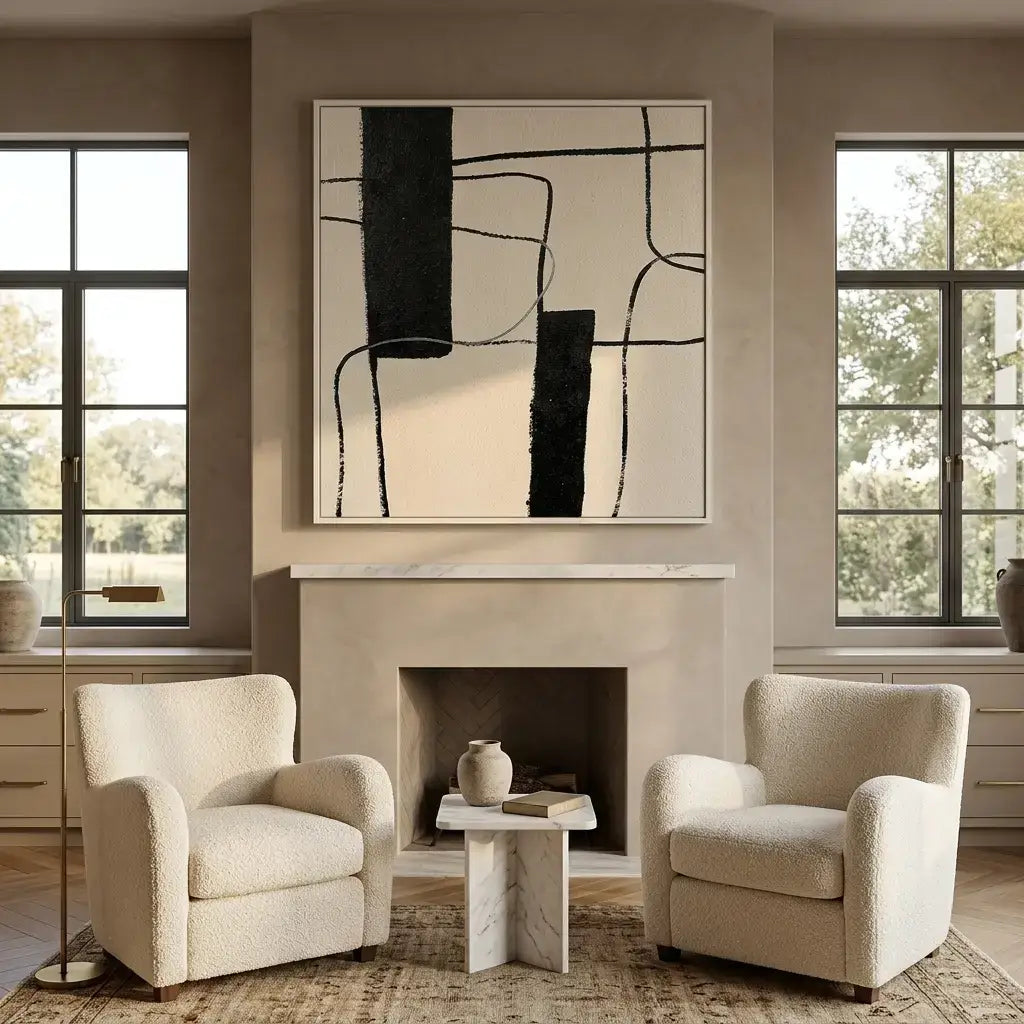 Linear Balance: Canvas Wall Art