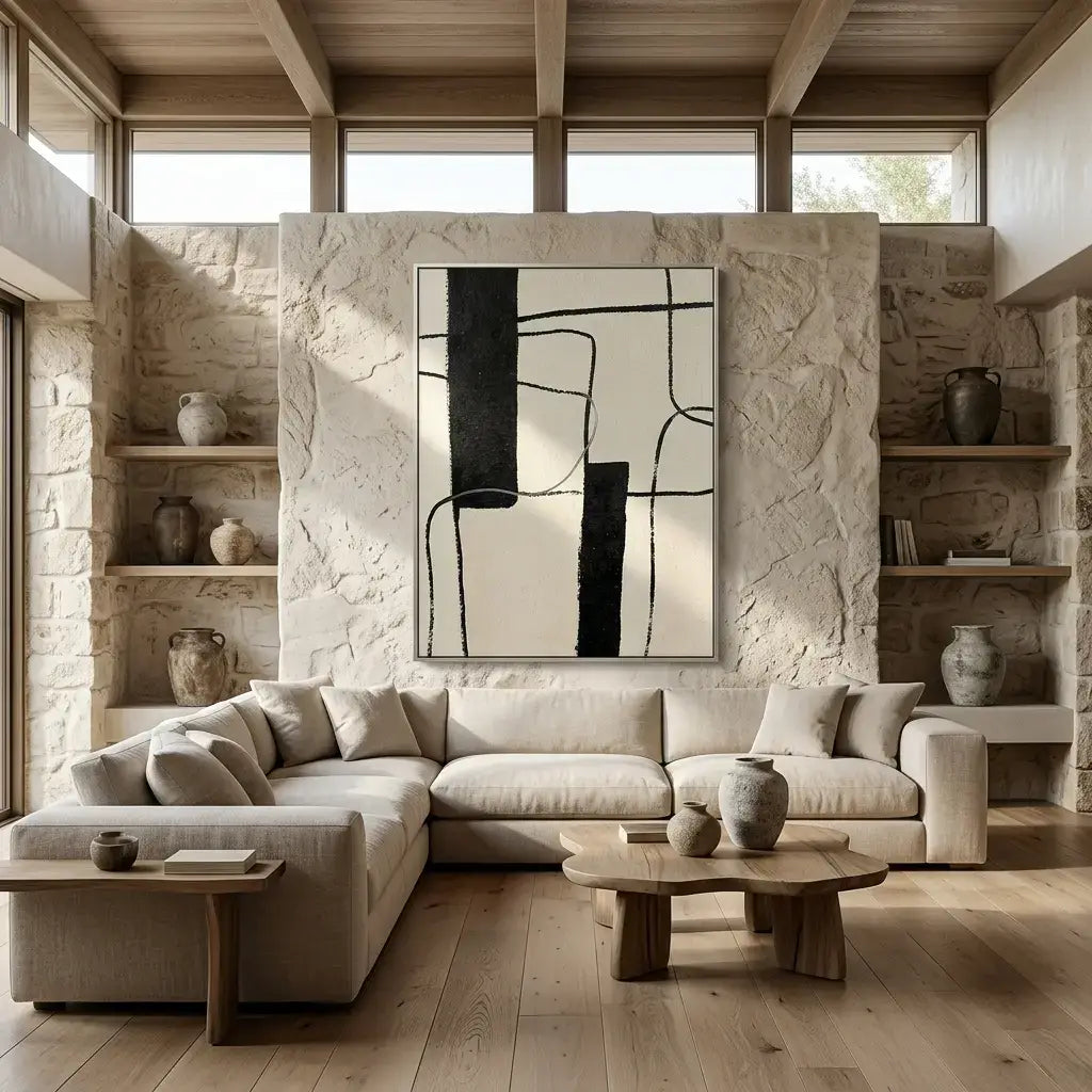 Linear Balance: Canvas Wall Art