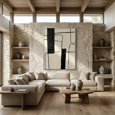 Linear Balance: Canvas Wall Art