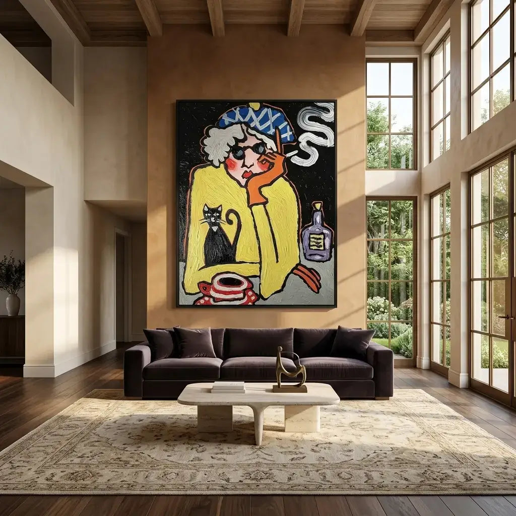 Midnight Muse: Canvas Wall Art