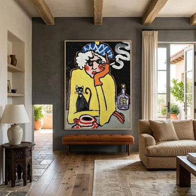 Midnight Muse: Canvas Wall Art