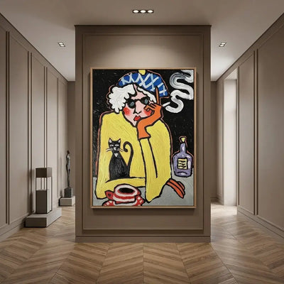 Midnight Muse: Canvas Wall Art