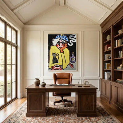 Midnight Muse: Canvas Wall Art