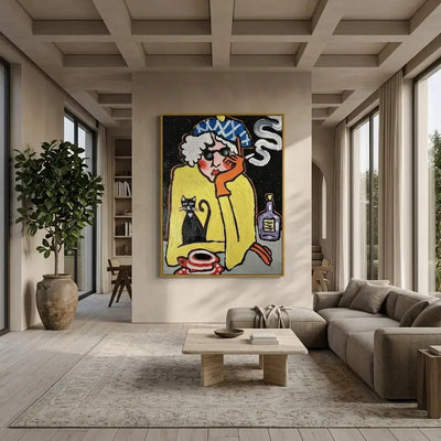 Midnight Muse: Canvas Wall Art
