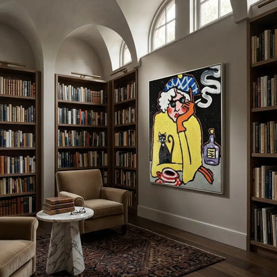 Midnight Muse: Canvas Wall Art