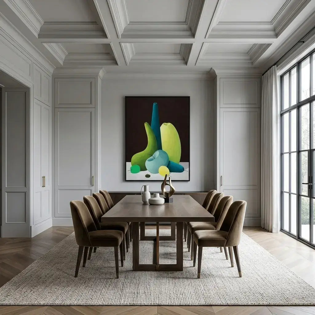 Green Still Life: Canvas Wall Art