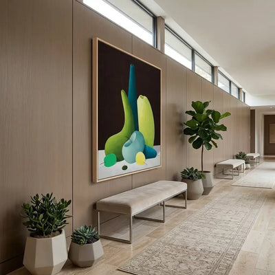 Green Still Life: Canvas Wall Art