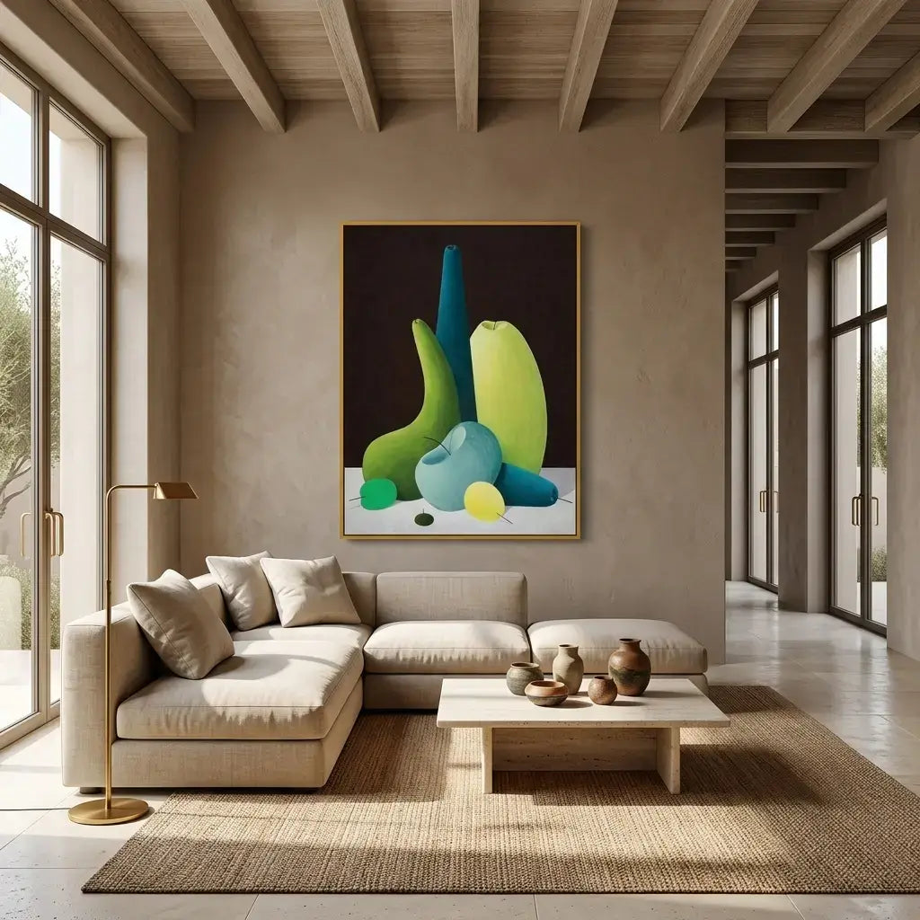 Green Still Life: Canvas Wall Art