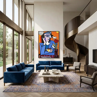 The Blue Room: Canvas Wall Art