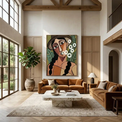 Quiet Gaze: Canvas Wall Art