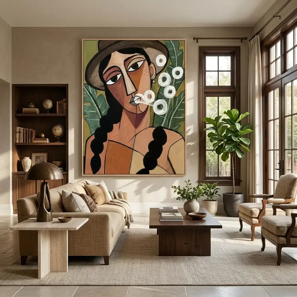 Quiet Gaze: Canvas Wall Art