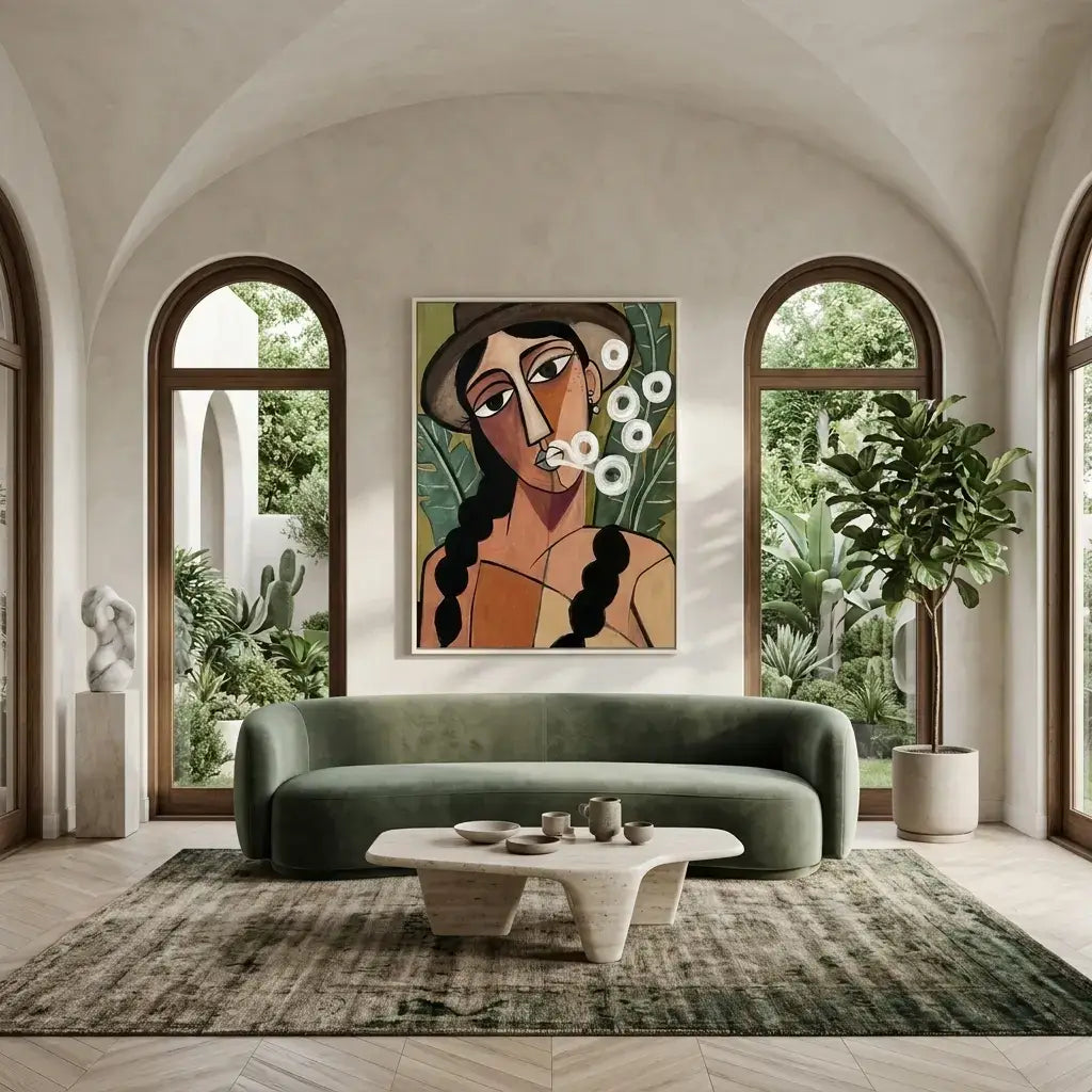 Quiet Gaze: Canvas Wall Art