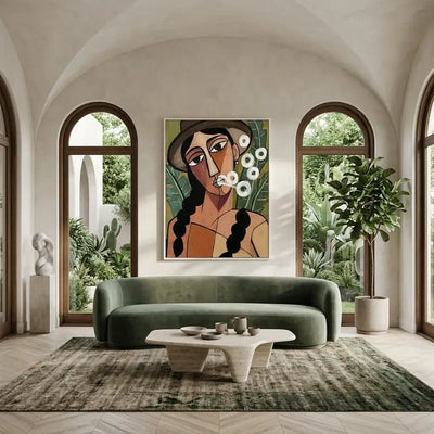 Quiet Gaze: Canvas Wall Art