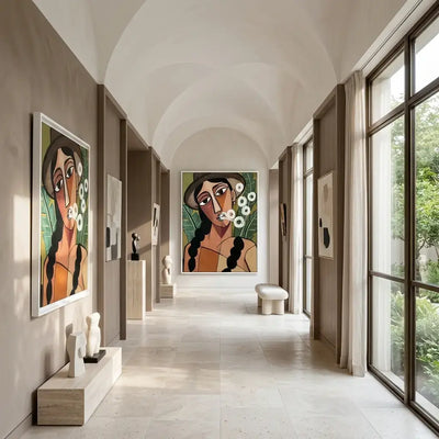 Quiet Gaze: Canvas Wall Art