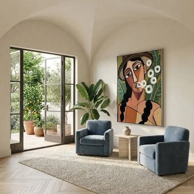 Quiet Gaze: Canvas Wall Art