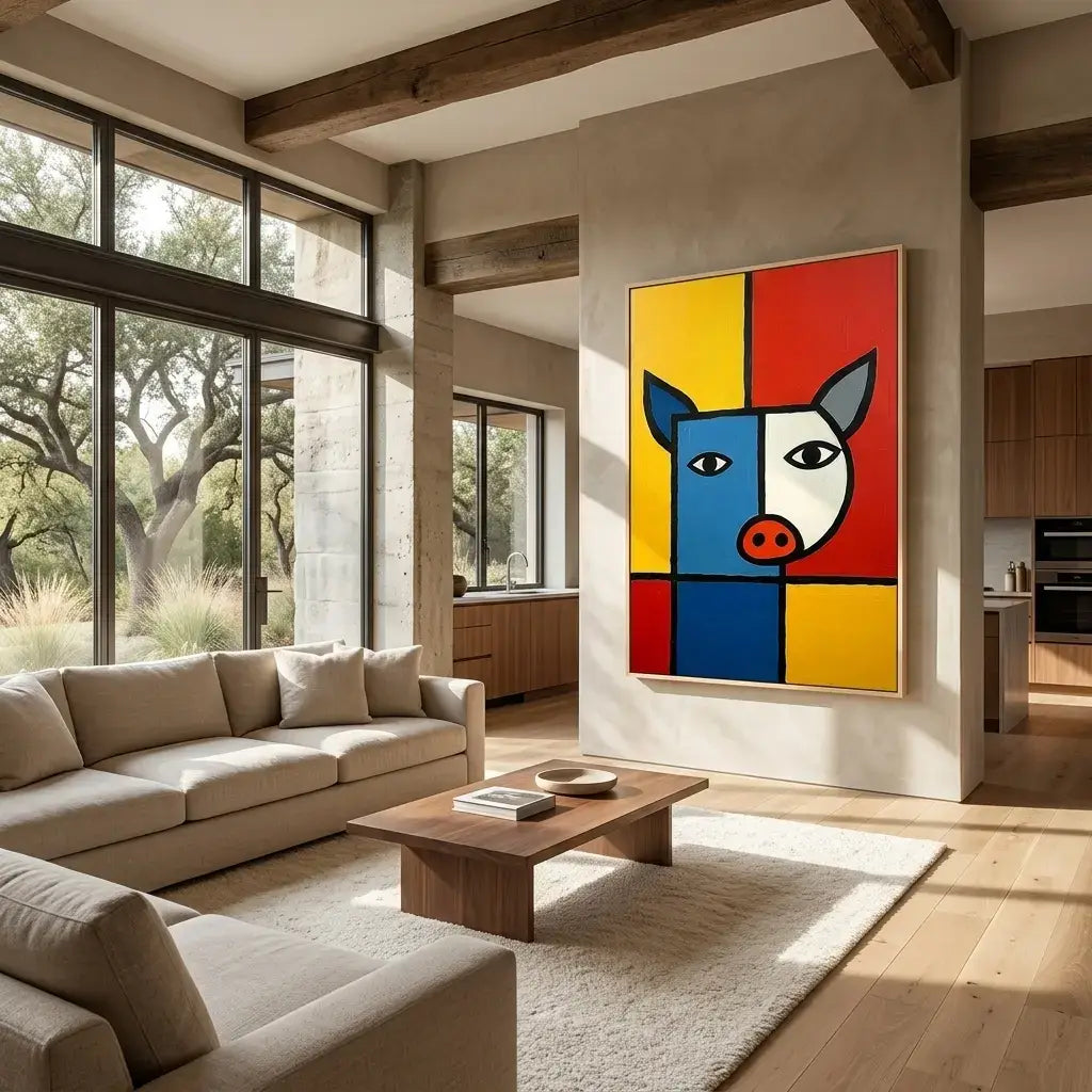 The Red Horse: Canvas Wall Art
