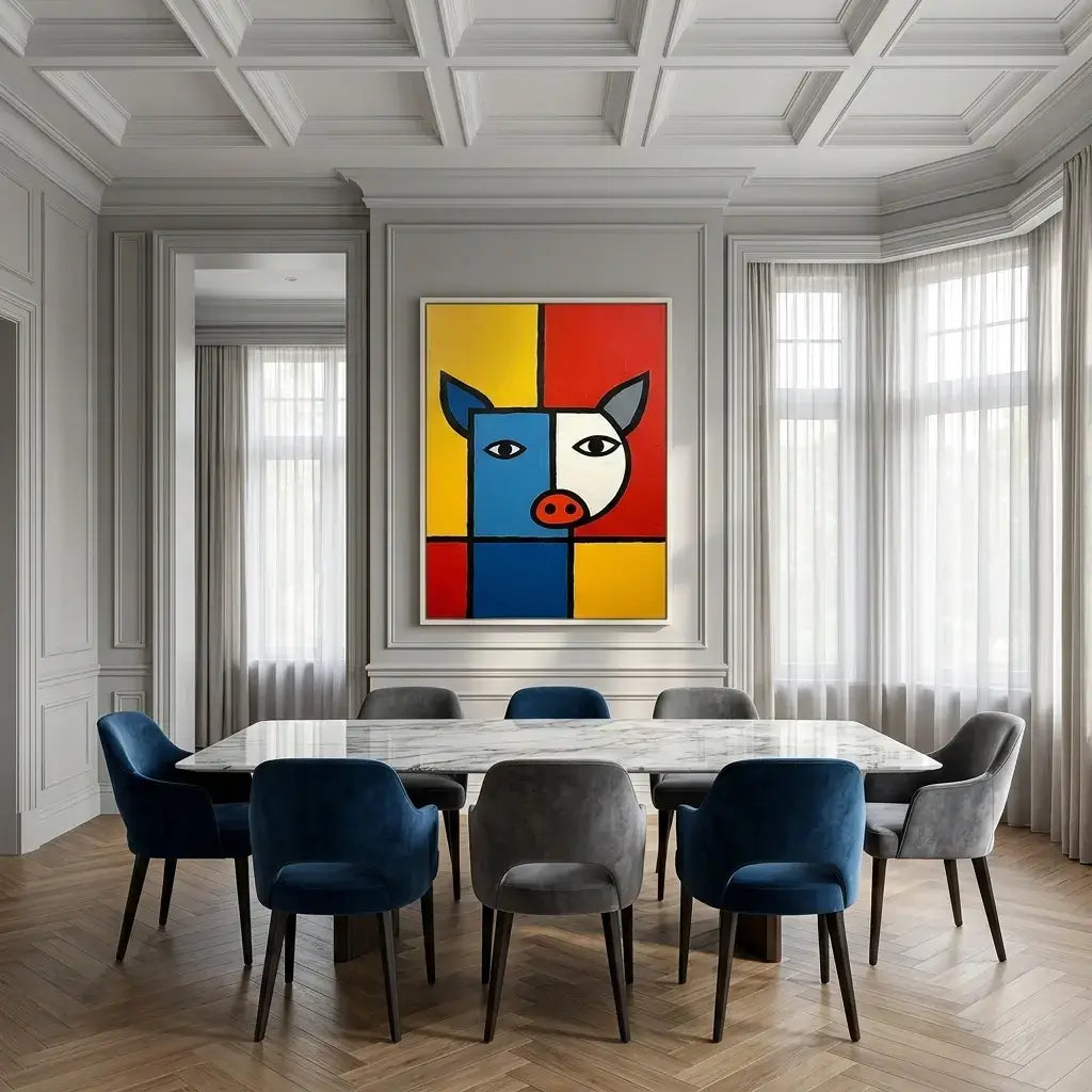 The Red Horse: Canvas Wall Art