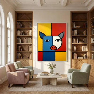 The Red Horse: Canvas Wall Art