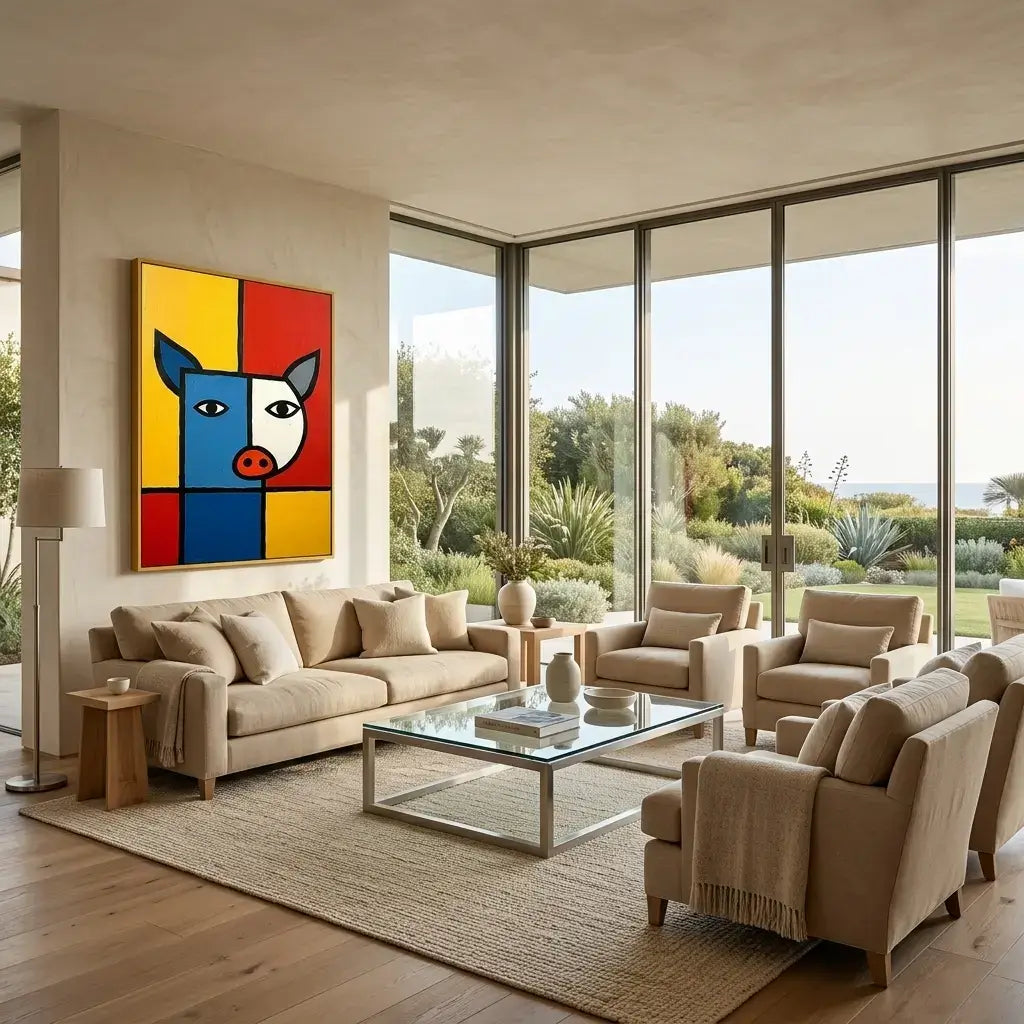 The Red Horse: Canvas Wall Art