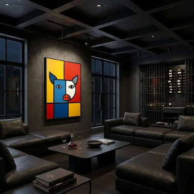 The Red Horse: Canvas Wall Art