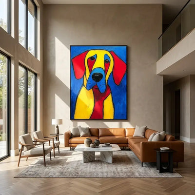 Blue-Eyed Hound: Canvas Wall Art