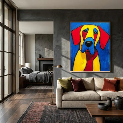 Blue-Eyed Hound: Canvas Wall Art