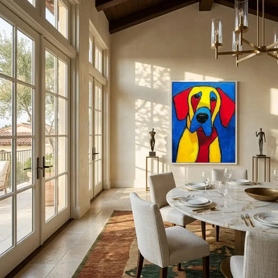 Blue-Eyed Hound: Canvas Wall Art