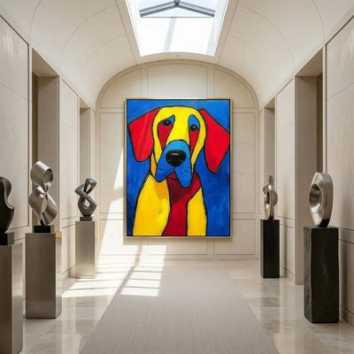 Blue-Eyed Hound: Canvas Wall Art