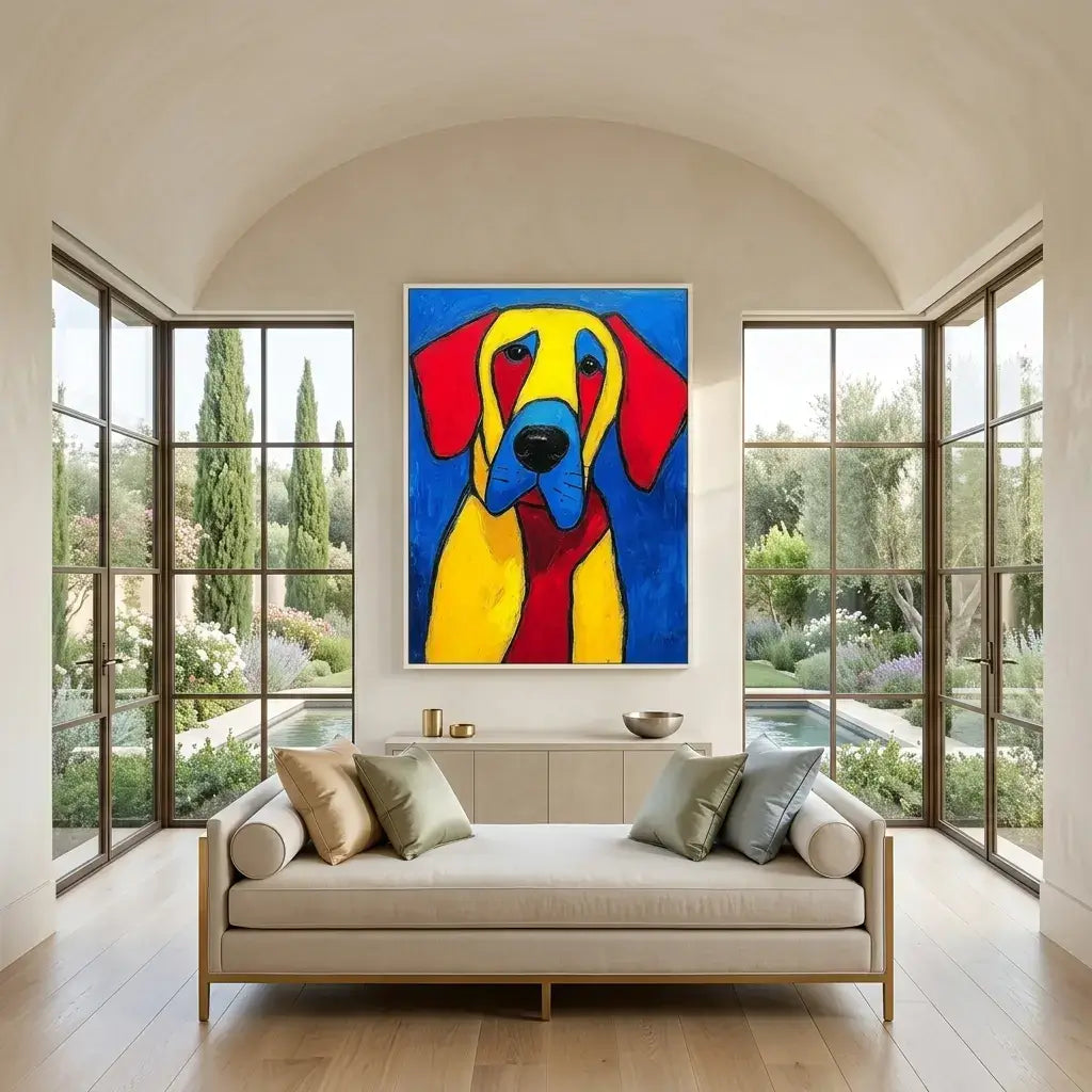 Blue-Eyed Hound: Canvas Wall Art