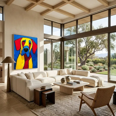 Blue-Eyed Hound: Canvas Wall Art