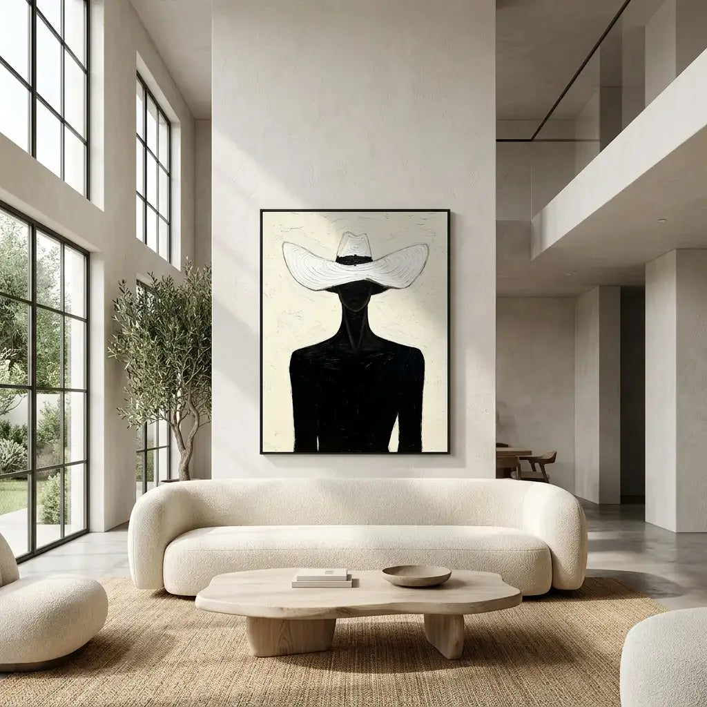 White Hat Wall Art