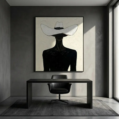 White Hat Wall Art