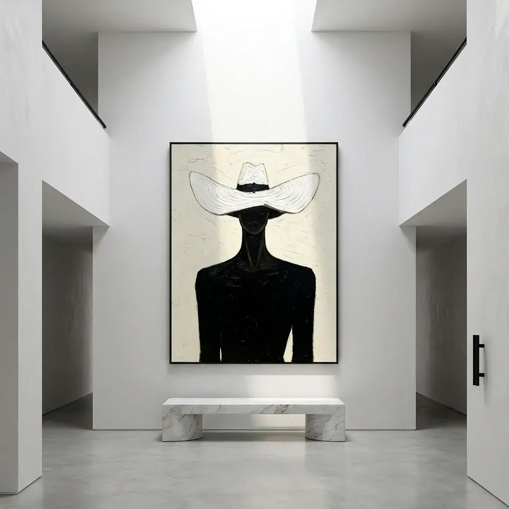 White Hat Wall Art
