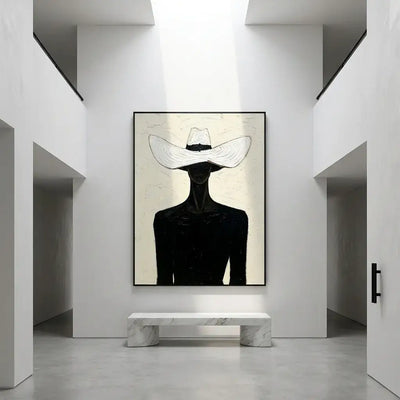 White Hat Wall Art