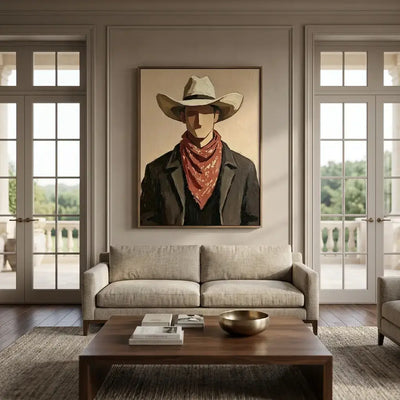 Red Bandana Wall Art