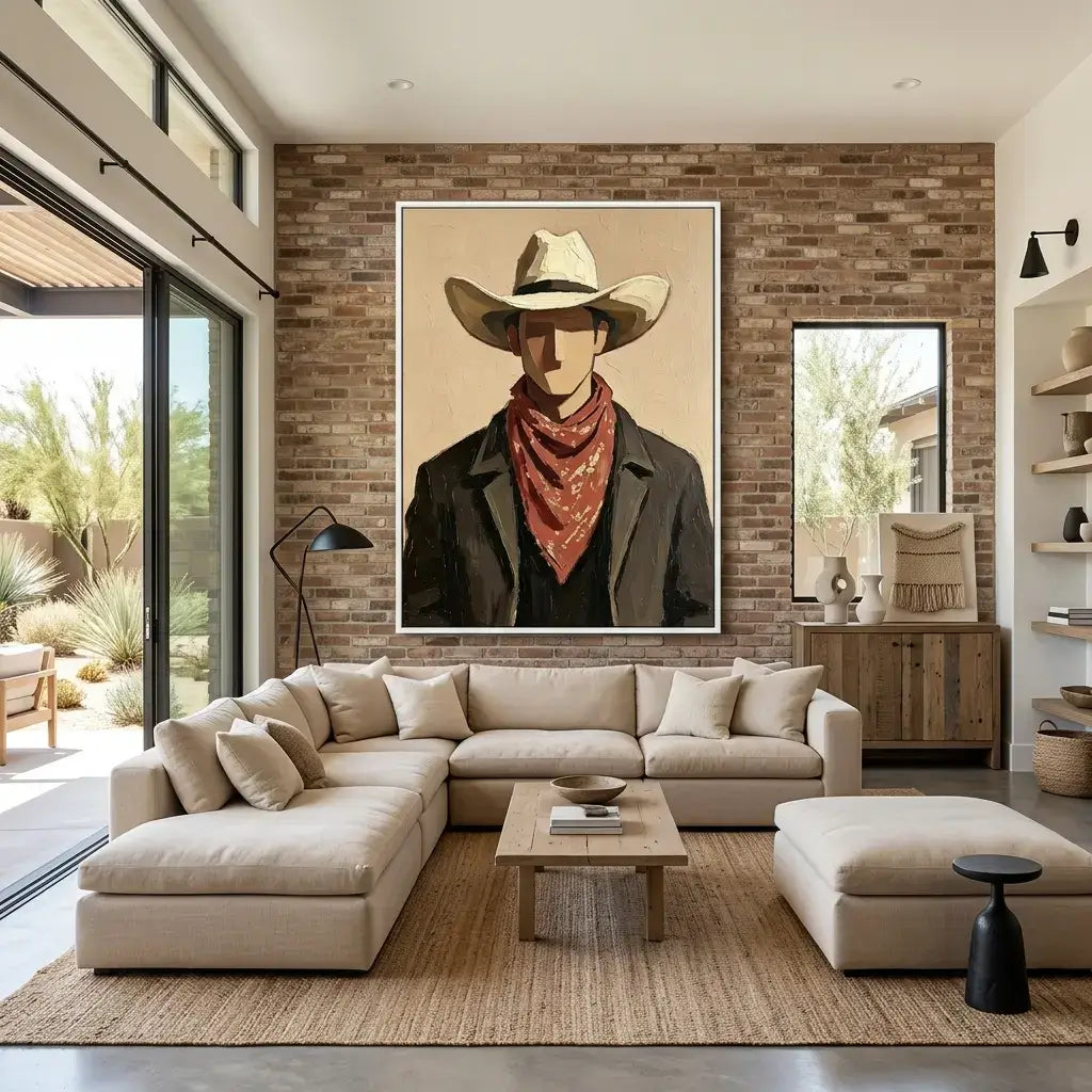 Red Bandana Wall Art