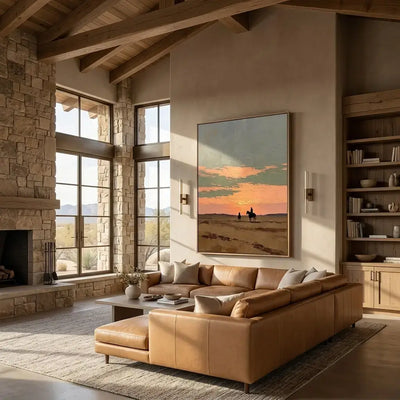Western Sunset Wall Art