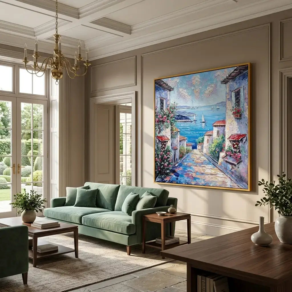 Blue Harbor Canvas Art