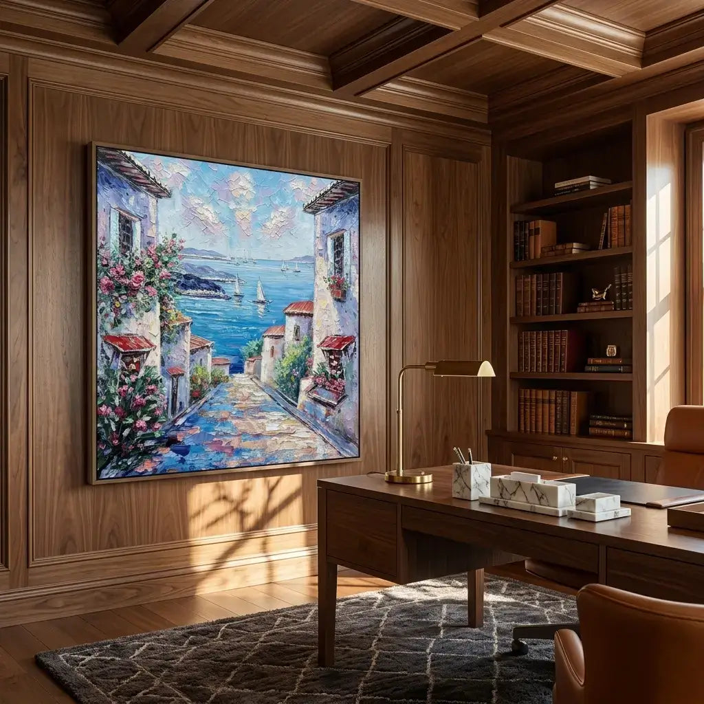 Blue Harbor Canvas Art