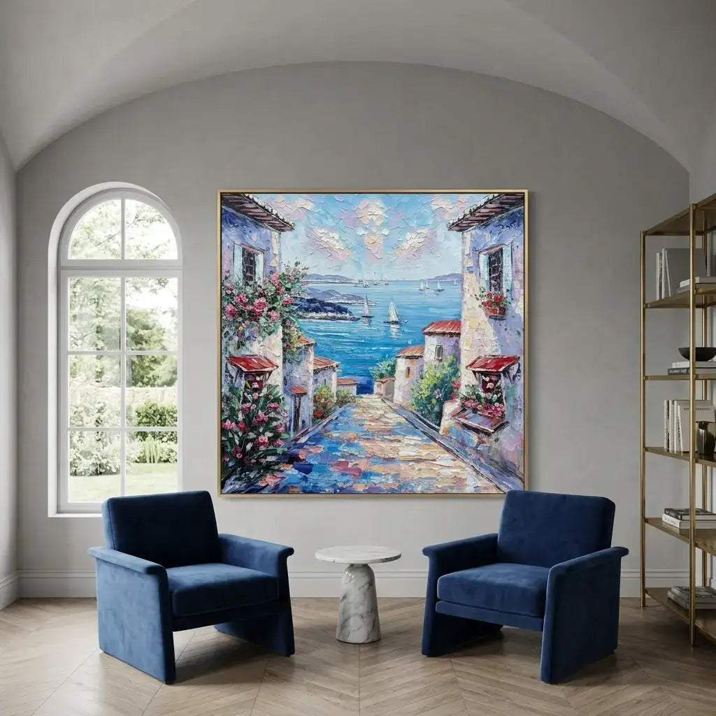 Blue Harbor Canvas Art