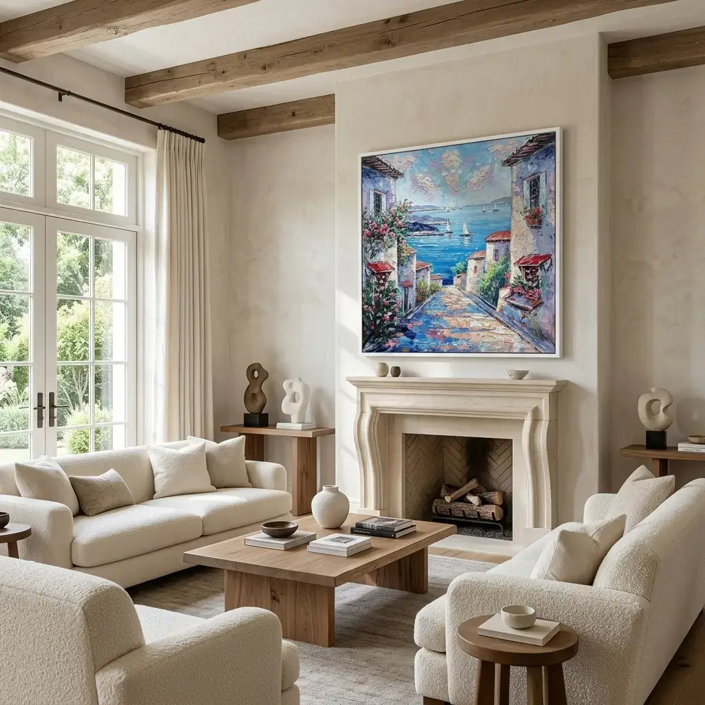 Blue Harbor Canvas Art